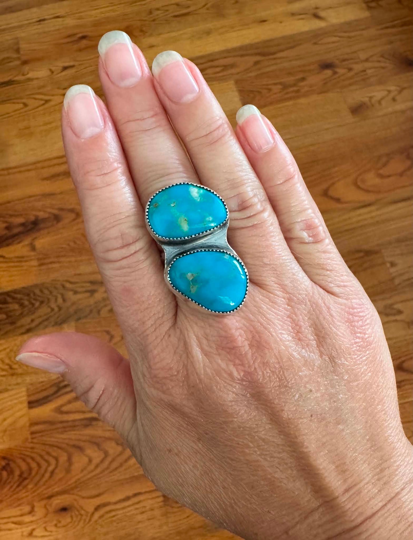 Chunky Sonoran & Turquoise Ring
