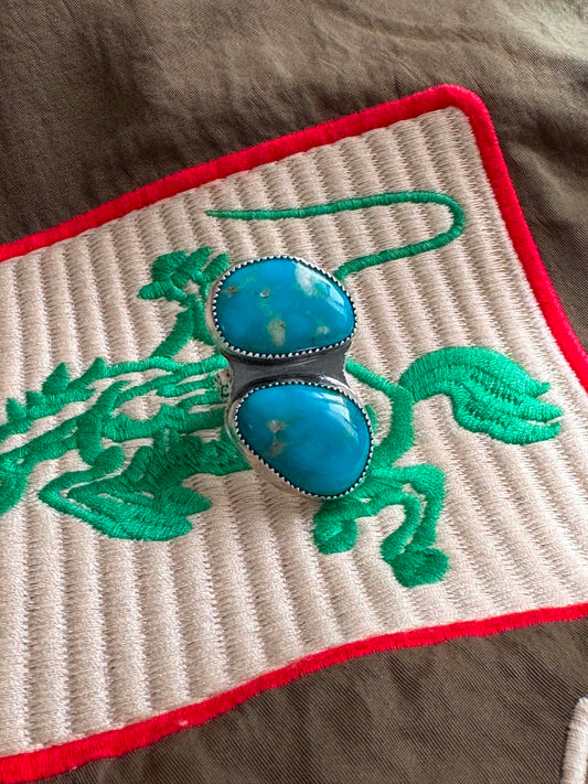 Chunky Sonoran & Turquoise Ring
