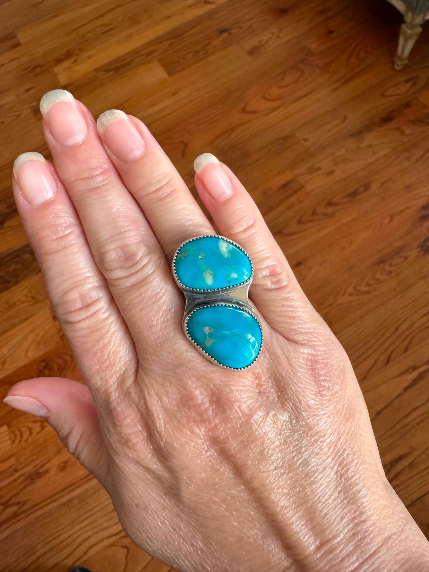 Chunky Sonoran & Turquoise Ring