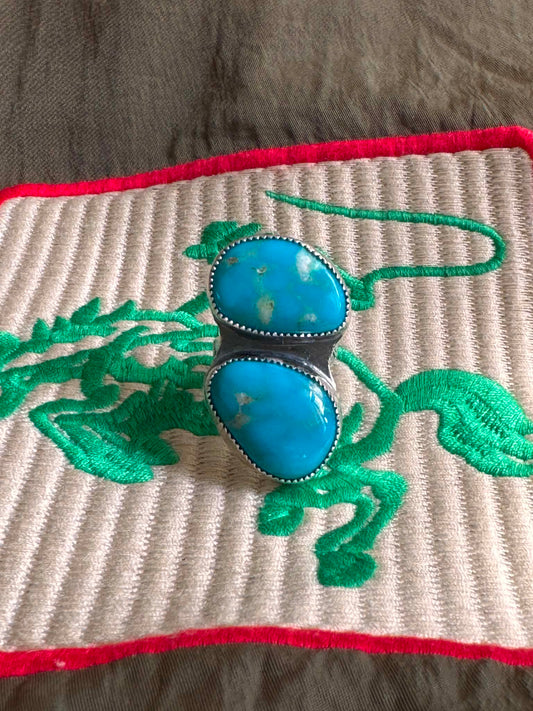 Chunky Sonoran & Turquoise Ring